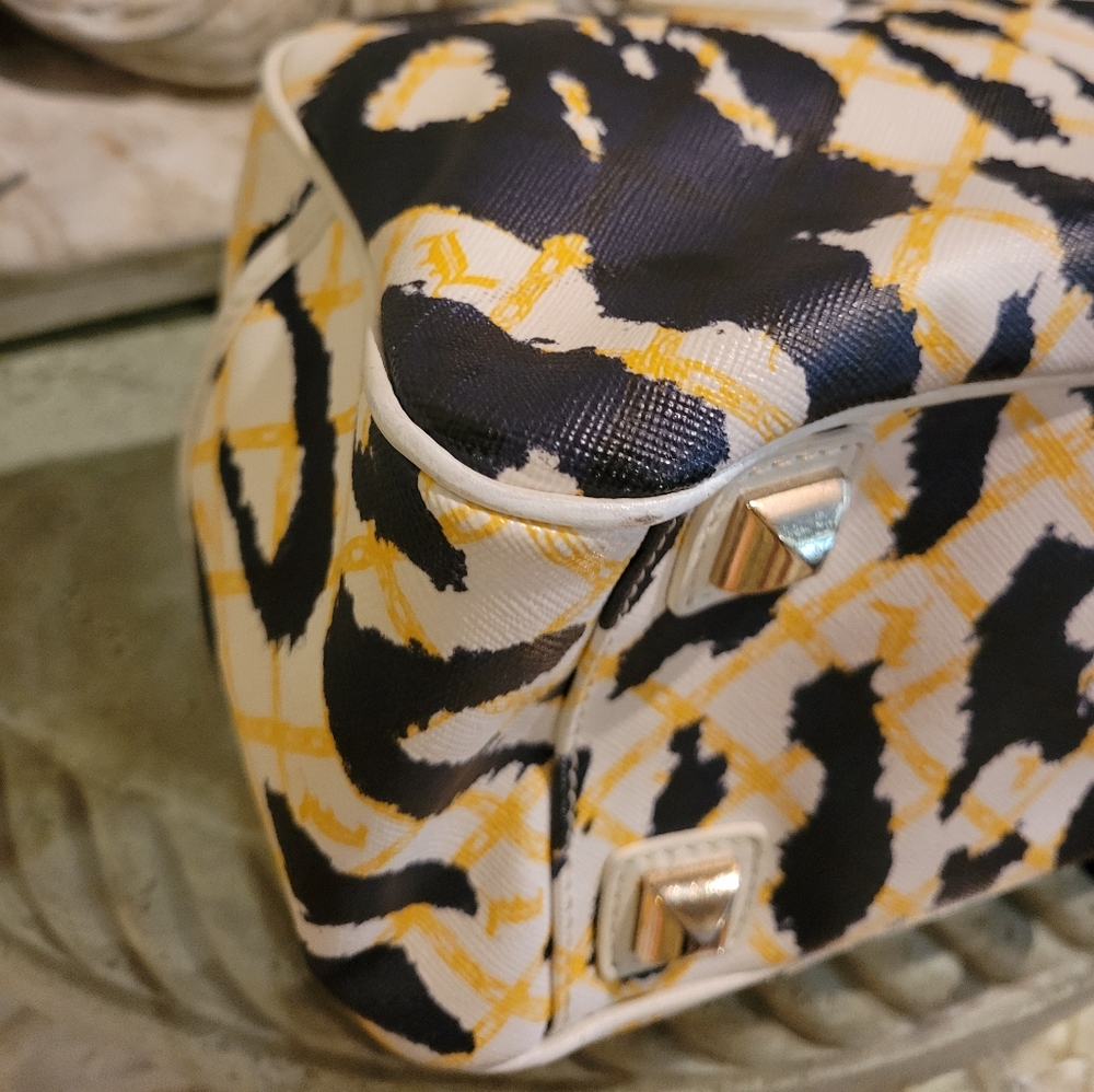L.A.M.B. by Gwen Stefani White Leopard Handbag #397 - Picture 11 of 17